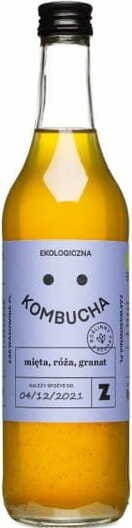 Kombucha mit Rosenminze und Granatapfel BIO 500 ml - BESTELLUNG