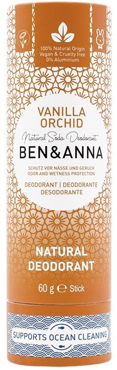 Natürliches Deo auf Basis von Vanille & Orchideensoda, Kartonstick 60 g BEN & ANNA