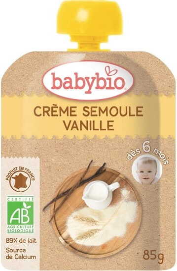 Milchdessert mit Vanillegrieß ab 6 Monaten BIO 85 g BABYBIO