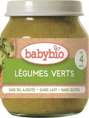 Grünes Gemüsepüree ab 4 Monaten BIO glutenfrei 130 g BABYBIO