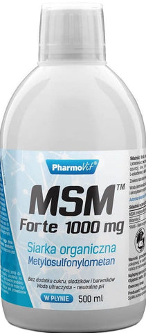 Organischer Schwefel MSM FORTE 1000mg 500ml PHARMOVIT