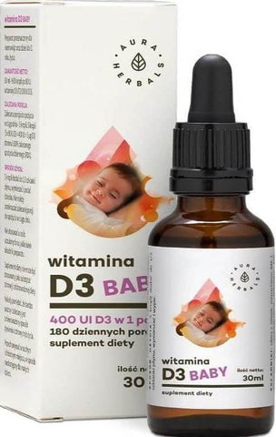 Vitamin D3 Babytropfen 30ml AURA HERBALS