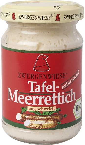 Meerrettich gerieben glutenfrei BIO 90 g - ZWERGENWIESE