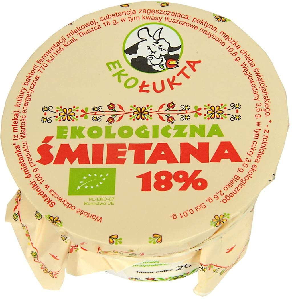 Sahne 18% BIO 200 g - ECO LUKTA