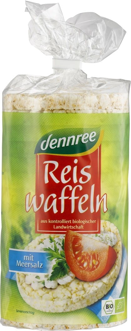 Vollkornreiskuchen mit Meersalz glutenfrei BIO 100 g - DENNREE