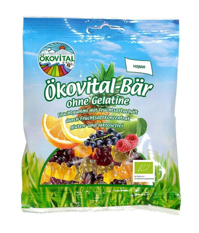 Laktosefreie Fruchtgummis glutenfrei BIO 100 g - OKOVITAL