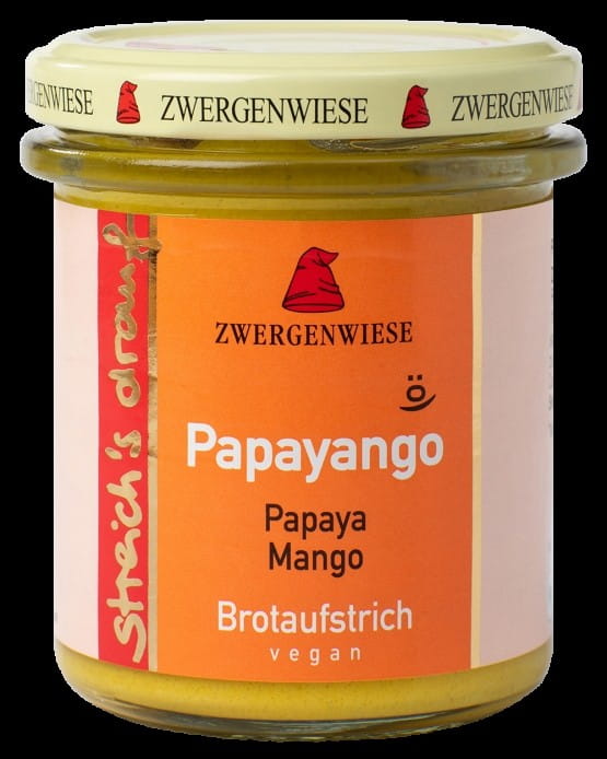 Sonnenblumenpaste mit Mango und Papaya glutenfrei BIO 160 g - ZWERGENWIESE