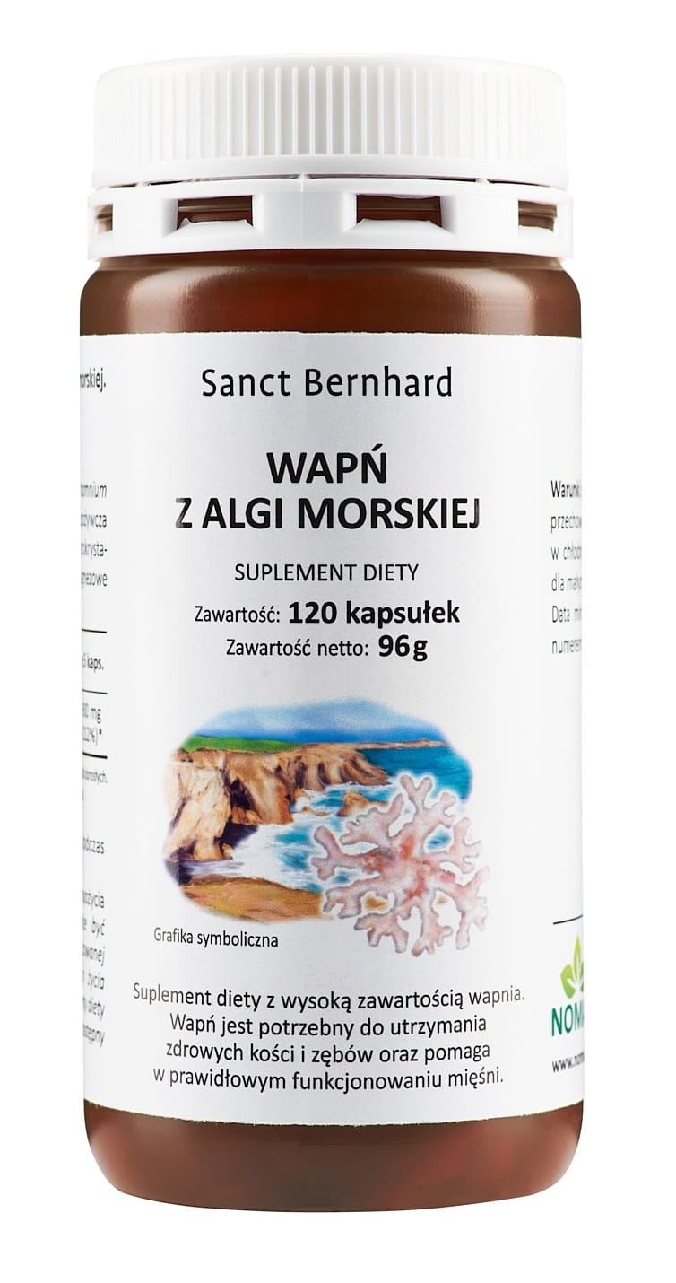 Calcium aus Meeresalgen 120 Kapseln KRAUTERHAUS SANCT BERNHARD