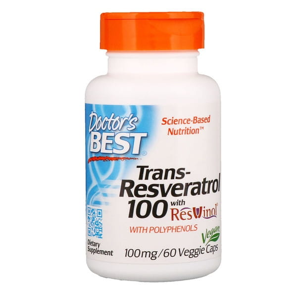 Transresveratrol 100 MG und Polyphenole 80 MG 60 Kapseln DOCTOR'S BEST