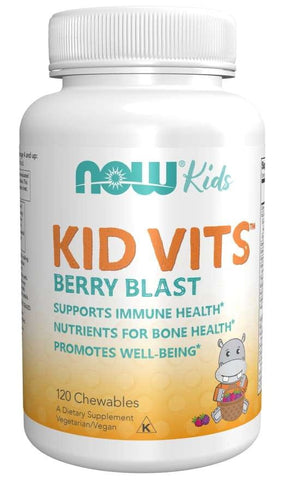 Vitamine und Mineralstoffe für Kinder Kid Vits 120 NOW FOODS Tabletten