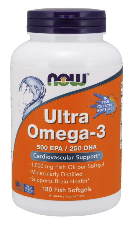 Ultra OMEGA3 Fischöl 180 Kapseln NOW FOODS