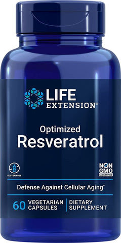 Optimiertes Resveratrol 60 Kapseln LEBENSVERLÄNGERUNG