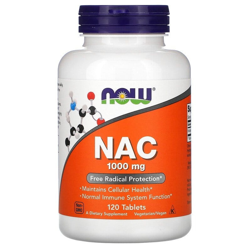 NAC - n - Acetyl L - Cystein 1000 MG 120 NOW FOODS Tabletten