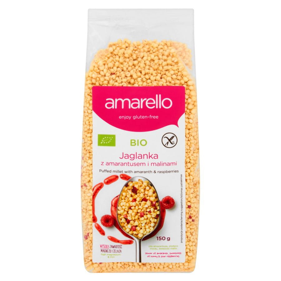 Hirse mit Amaranth und Himbeeren AMARELLO BIO 150g