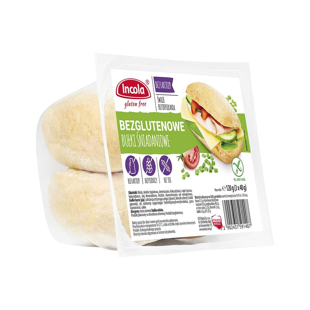 Glutenfreie Frühstücksbrötchen 120 g GFS POLAND