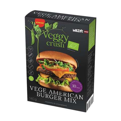 Mischung für vegetarische amerikanische Burger BIO 140 g MILZU