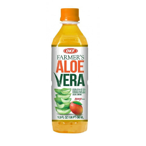 Getränk mit Aloe Vera Mangopartikeln natur 500 ml OKF