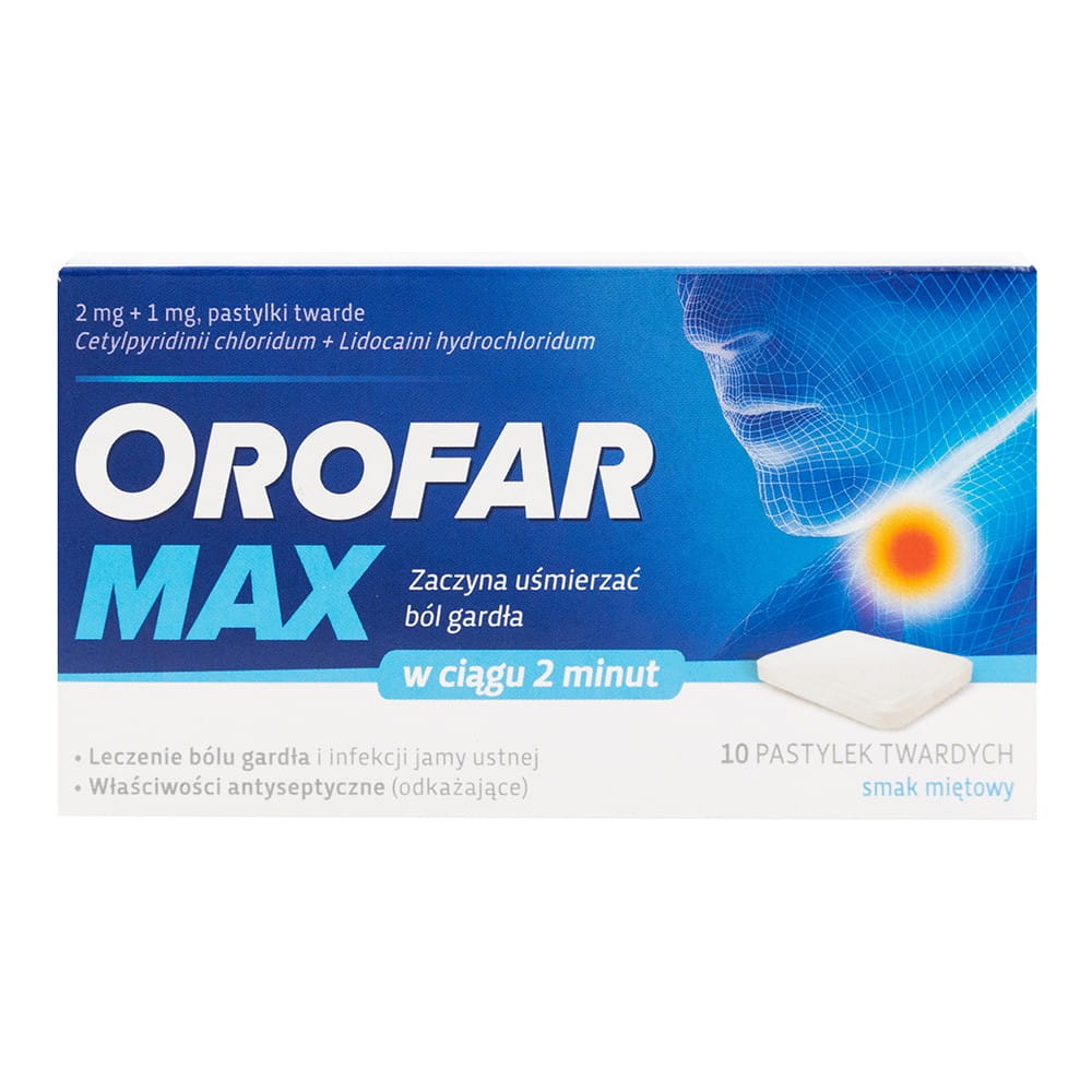 Orofar max 10 Tabletten für den Hals