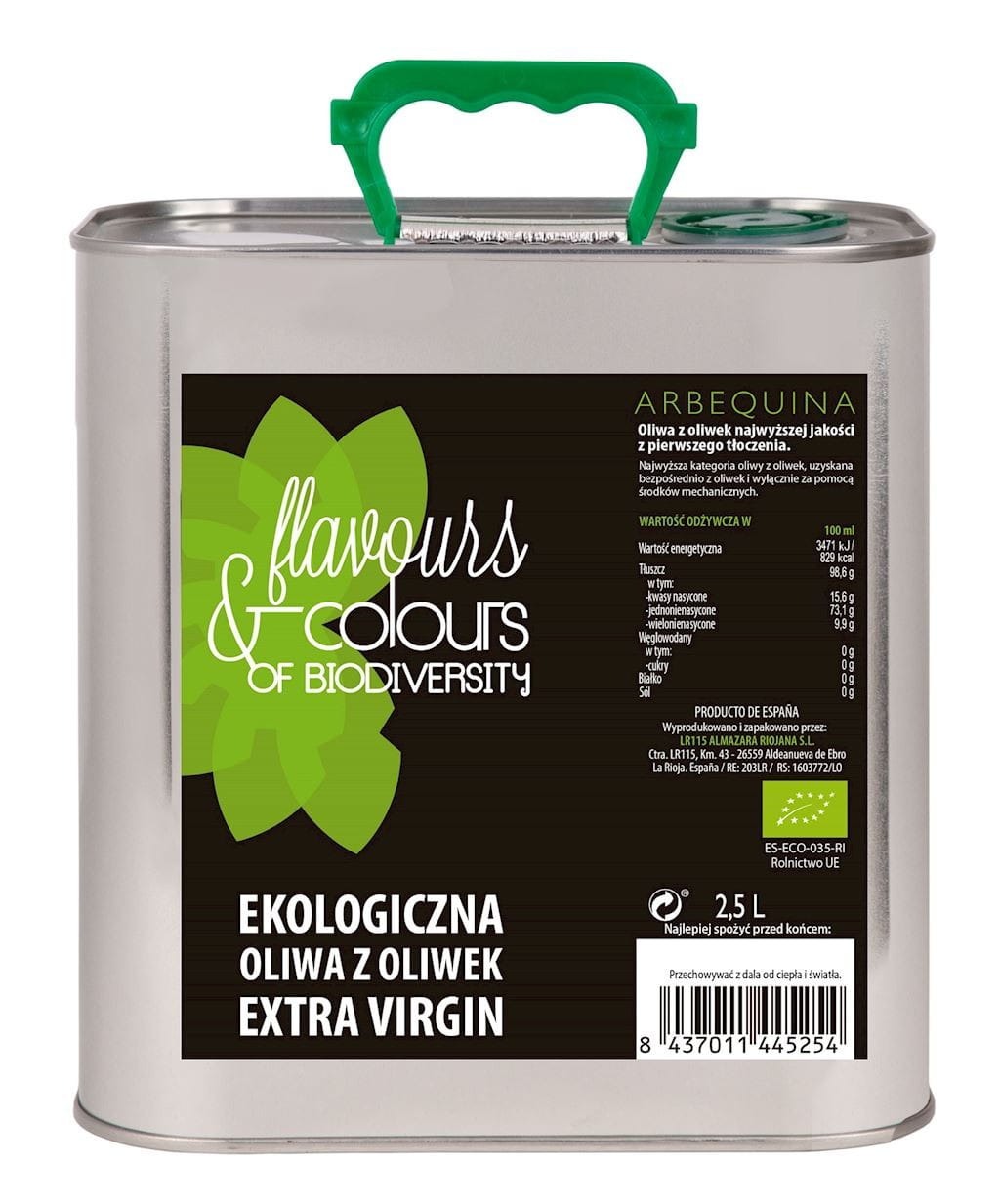 Natives Olivenöl extra BIO 25 L - AROMEN & FARBEN