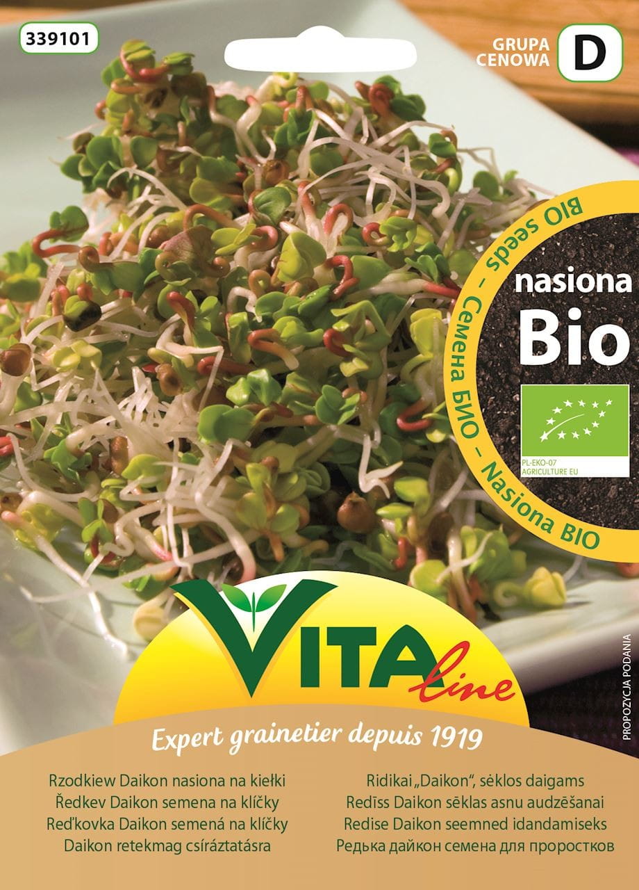 Rettichsamen BIO Daikon für Sprossen 20 g VITA LINE