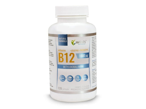 Vitamine B12 méthylcobolamine 1000ug - 120 gélules WISH
