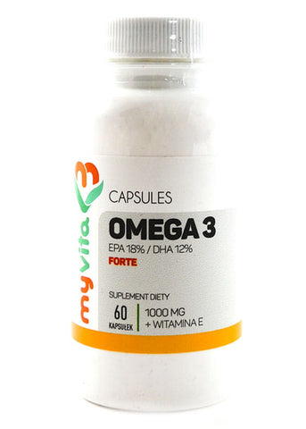Omega - 3 FORTE EPA 18 % / DHA 12 % 1000 mg 60 Kapseln - MYVITA