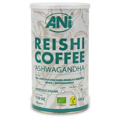 Arabica Instant Coffee with Reishi Mushroom and Ashwagandha BIO 100 g - ANI