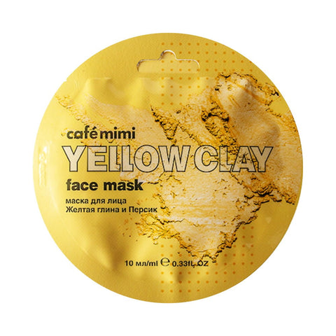 Yellow clay and peach hair mask 10 ml CAFEMIMI