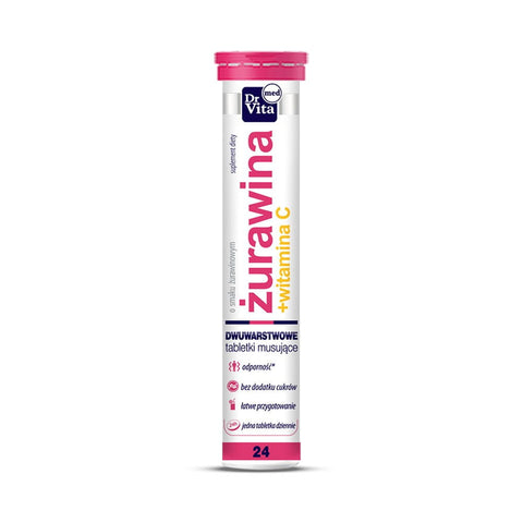Cranberry with vitamin C 24 effervescent tablets