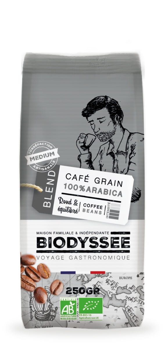 Káva 100% Arabica zrná 250g ECO BIODYSSEE