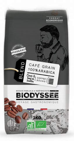 100% strong Arabica coffee beans 1kg ECO BIODYSSEE