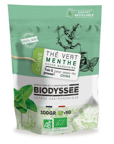 Té verde con menta marroquí 100g EKO BIODYSSEE