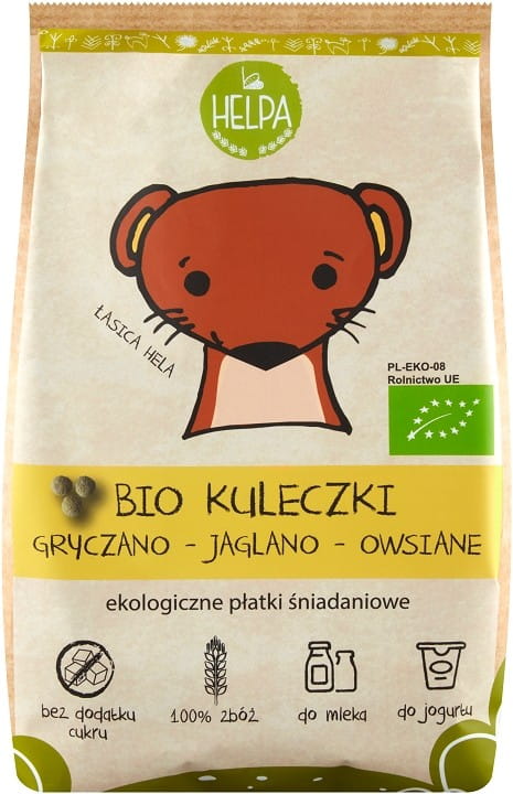 Pohánka - proso - ovsené guľky BIO 160 g - HELPA