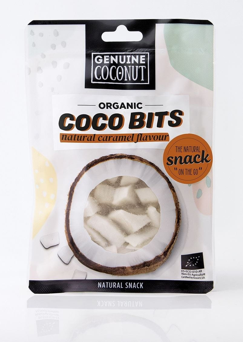 Snacks frais à la noix de coco au goût de caramel sans gluten BIO 56 g - GENUINE COCONUT