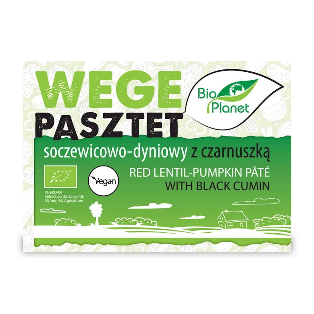 Linsen-Kürbis-Pastete mit Schwarzkümmel BIO 200 g - BIO PLANET