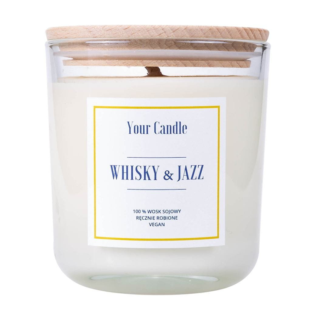 Whiskey &amp; Jazz Soy Candle 210 ml - YOUR CANDLE