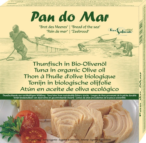 Bonito de atún en aceite de oliva virgen extra BIO 525 g (400 g) - PAN DO MAR