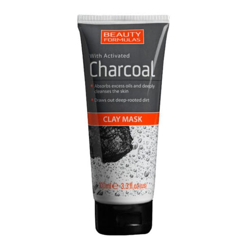 BEAUTY FORMULAS masque à l'argile au charbon actif