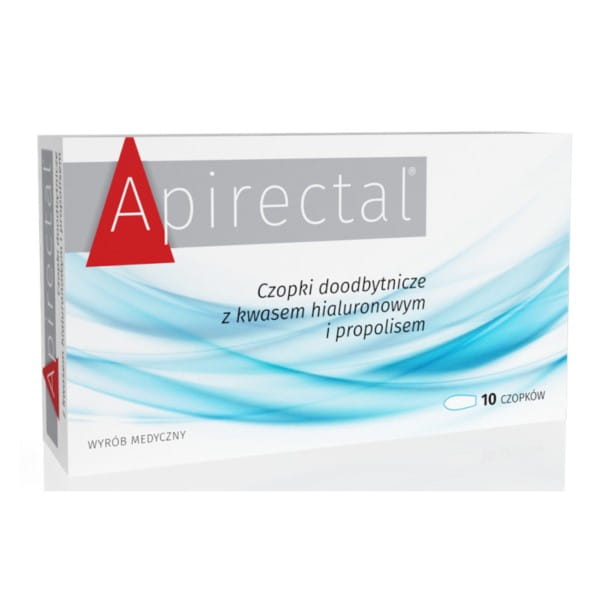 Apirectal rectal suppositories with hyaluron and propolis