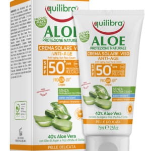 Sunscreen SPF 50 + EQUILIBRA anti-wrinkle