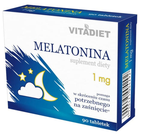 Melatonin 1mg 90 tab VITADIET restful sleep