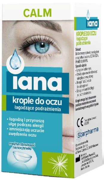 CALM očné kvapky 10ml upokojujúce IANA