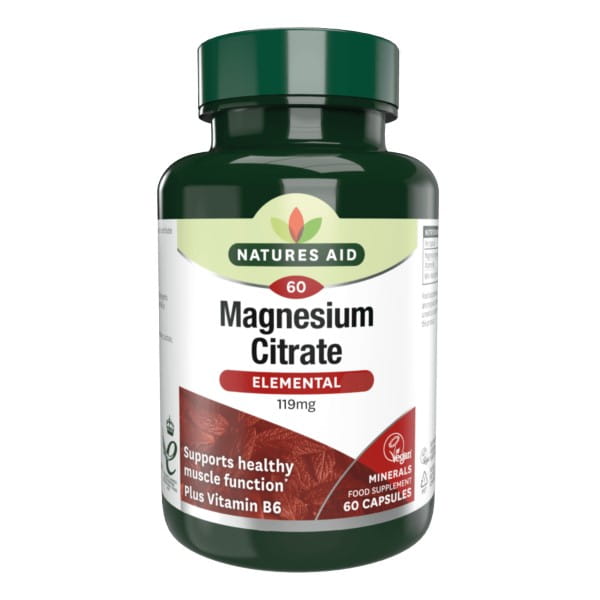 Magnesiumcitrat 119 MG 60 Kapseln NATURES AID