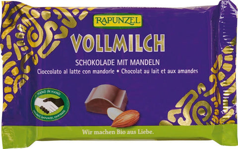 Milchschokolade mit Mandeln BIO 100 g - RAPUNZEL