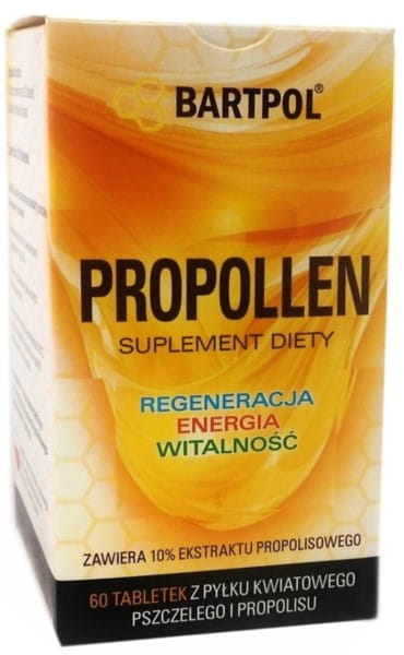 Tablety Propollen 60 podporujú obehový systém BARTPOL