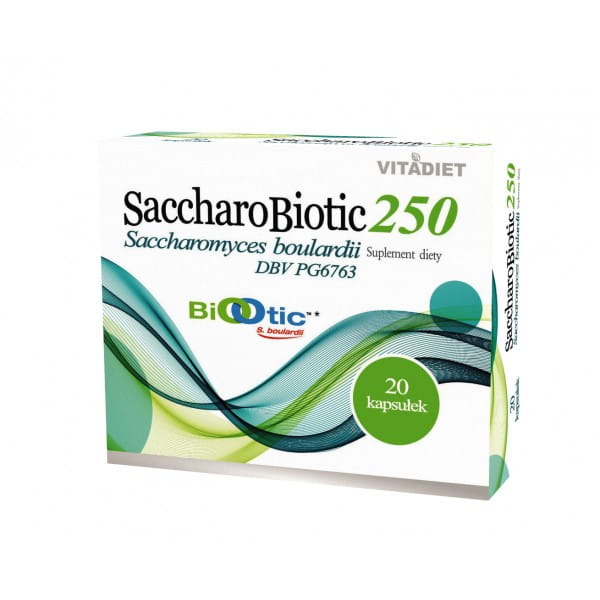 Saccharobiotic 250 20 caps. Dietary supplement VITADIET