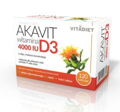 Akavit Vitamin D3 4000 IU 120 capsules VITADIET