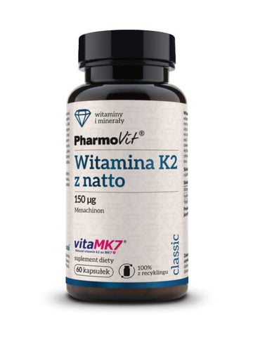 Vitamine K2 au natto 60 gélules PHARMOVIT