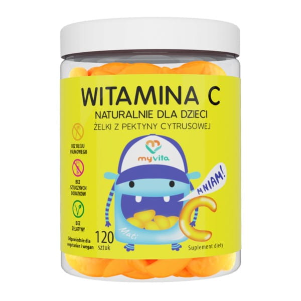 Natural gums vitamin C 120 pieces. MYVITA