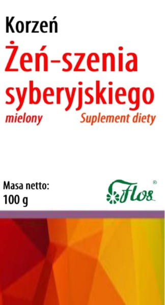 Sibírsky ženšen, mletý koreň 100g FLOS